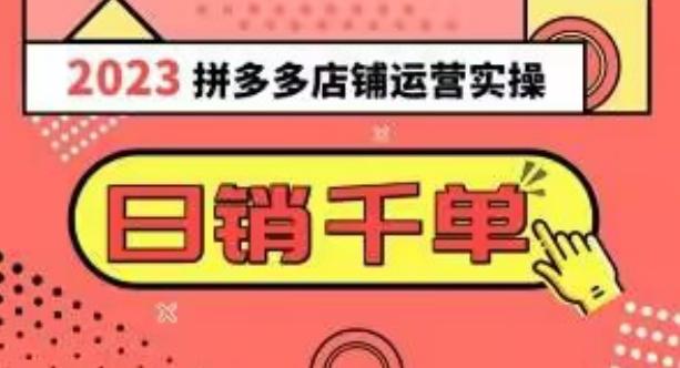 2023拼多多运营实操，每天30分钟日销1000＋，爆款选品技巧大全（10节课）-精品虚拟资源库