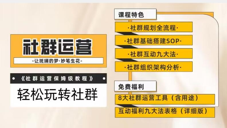 【社群运营】保姆式教程：九大互动法，八款社群运营工具助你轻松玩转社群【揭秘】-精品虚拟资源库