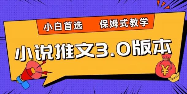 小说推文3.0玩法，日入两千+，保姆式教学，小白首选【揭秘】-精品虚拟资源库