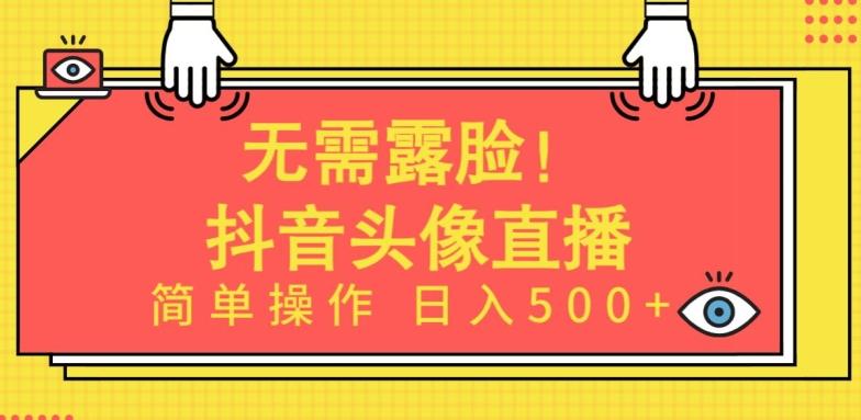 无需露脸，Ai头像直播项目，简单操作日入500+【揭秘】-精品虚拟资源库