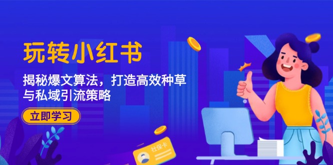 玩转小红书：揭秘爆文算法，打造高效种草与私域引流策略-精品虚拟资源库