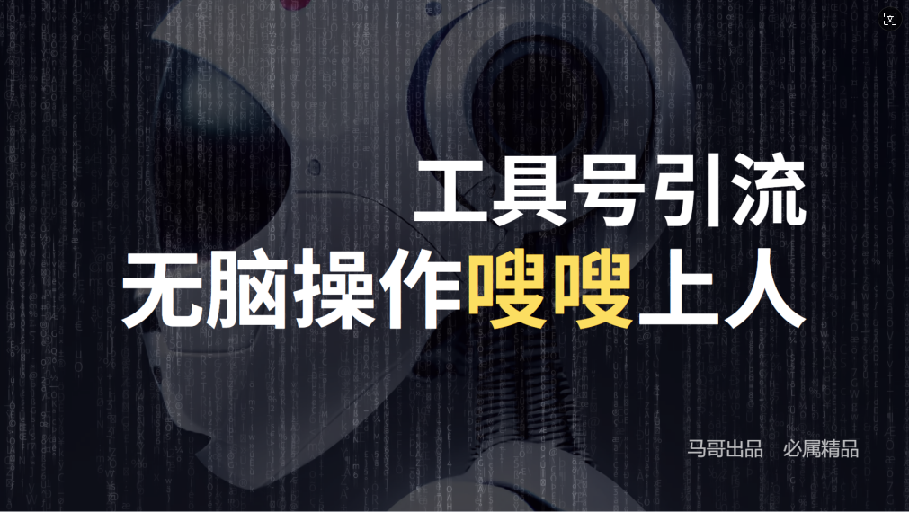 24年抖音最新工具号日引流300+创业粉，日入5000+-精品虚拟资源库
