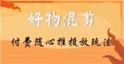 【万三】好物混剪付费随心推投放玩法，随心投放小课抖音教程-精品虚拟资源库