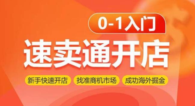 速卖通开店0-1入门，新手快速开店 找准商机市场 成功海外掘金-精品虚拟资源库