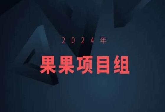 2024年果果项目组项目合集-果果最新项目-精品虚拟资源库