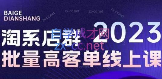 白戈电商·23年淘系批量高客单+24年全域电商矩阵-精品虚拟资源库