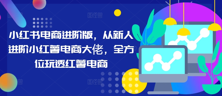 小红书电商进阶版，从新人进阶小红薯电商大佬，全方位玩透红薯电商-精品虚拟资源库