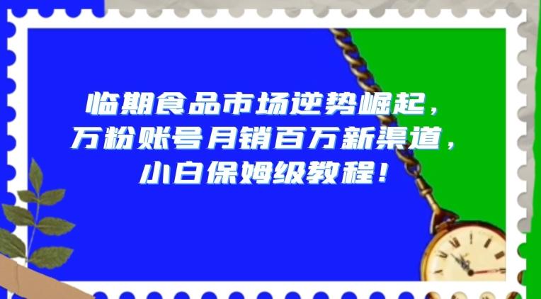 临期食品市场逆势崛起，万粉账号月销百万新渠道，小白保姆级教程【揭秘】-精品虚拟资源库