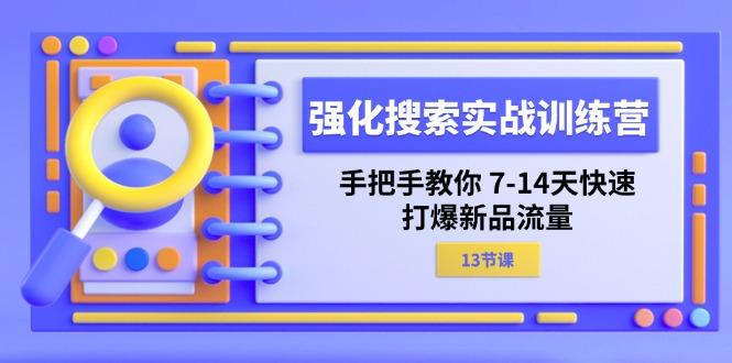 强化 搜索实战训练营，手把手教你 7-14天快速-打爆新品流量(13节课-精品虚拟资源库