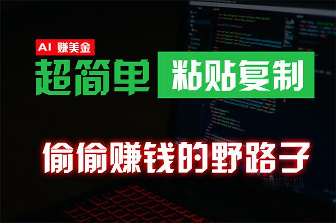 (10044期)偷偷赚钱野路子，0成本海外淘金，无脑粘贴复制 稳定且超简单 适合副业兼职-精品虚拟资源库