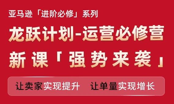 亚马逊进阶必修系列，龙跃计划-运营必修营新课，让卖家实现提升 让单量实现增长-精品虚拟资源库