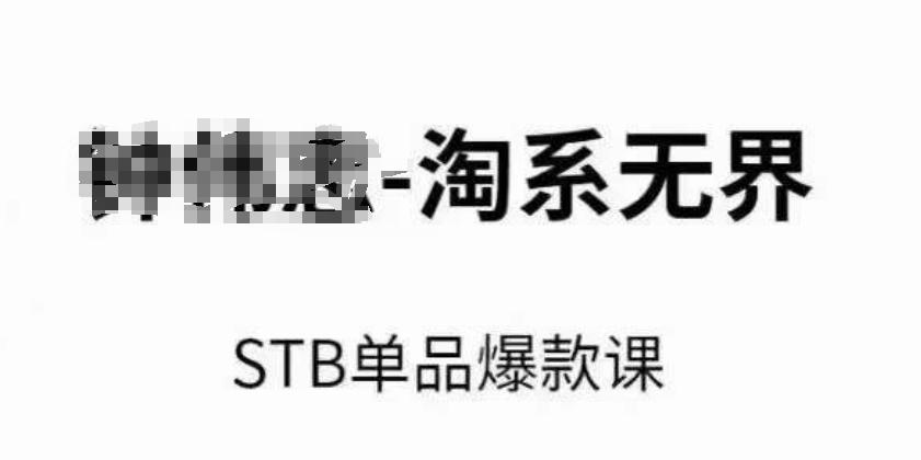淘系无界STB单品爆款课(2024)，付费带动免费的核心逻辑，万相台无界关键词推广/精准人群的核心-精品虚拟资源库