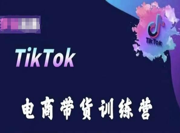 TikTok电商带货训练营，跟随时代潮流，跨境掘金-精品虚拟资源库