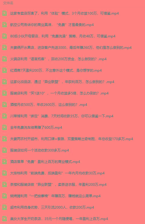 图片[5]-(9607期)真实有效391套商业模式，年入几十到几百万案例解析(电子书+视频+图文)-精品虚拟资源库