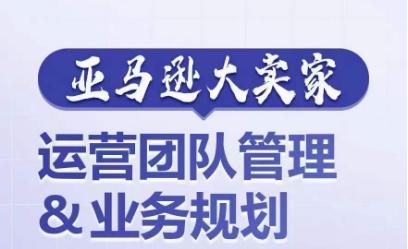 亚马逊大卖家-运营团队管理&业务规划，为你揭秘如何打造超强实力的运营团队-精品虚拟资源库