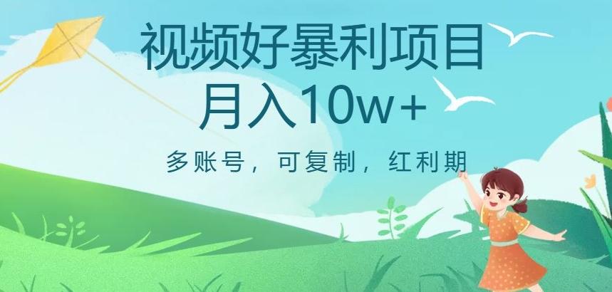 视频号暴利项目，多账号，可复制，红利期，月入10w+【揭秘】-精品虚拟资源库