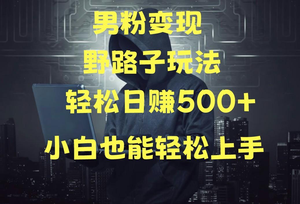 当下最火男粉变现项目月入5W+，小白也能轻松盈利-精品虚拟资源库