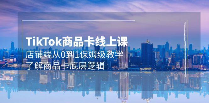 (9843期)Tk商品卡线上课，店铺端从0到1保姆级教学，了解商品卡底层逻辑(20节)-精品虚拟资源库