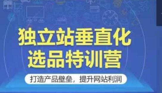 独立站垂直化选品特训营，打造产品壁垒，提升网站利润-精品虚拟资源库