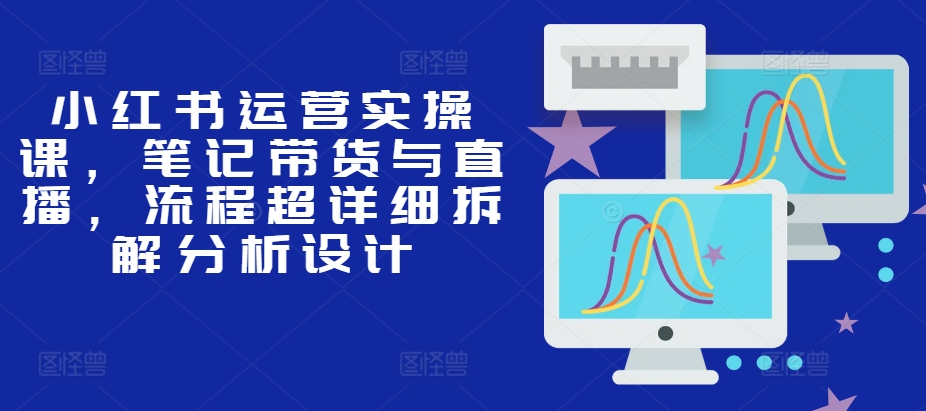 小红书运营实操课，笔记带货与直播，流程超详细拆解分析设计-精品虚拟资源库