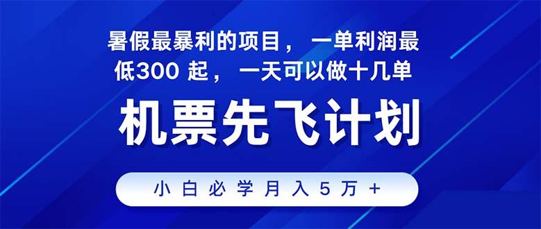 2024暑假最赚钱的项目，暑假来临，正是项目利润高爆发时期。市场很大，…-精品虚拟资源库