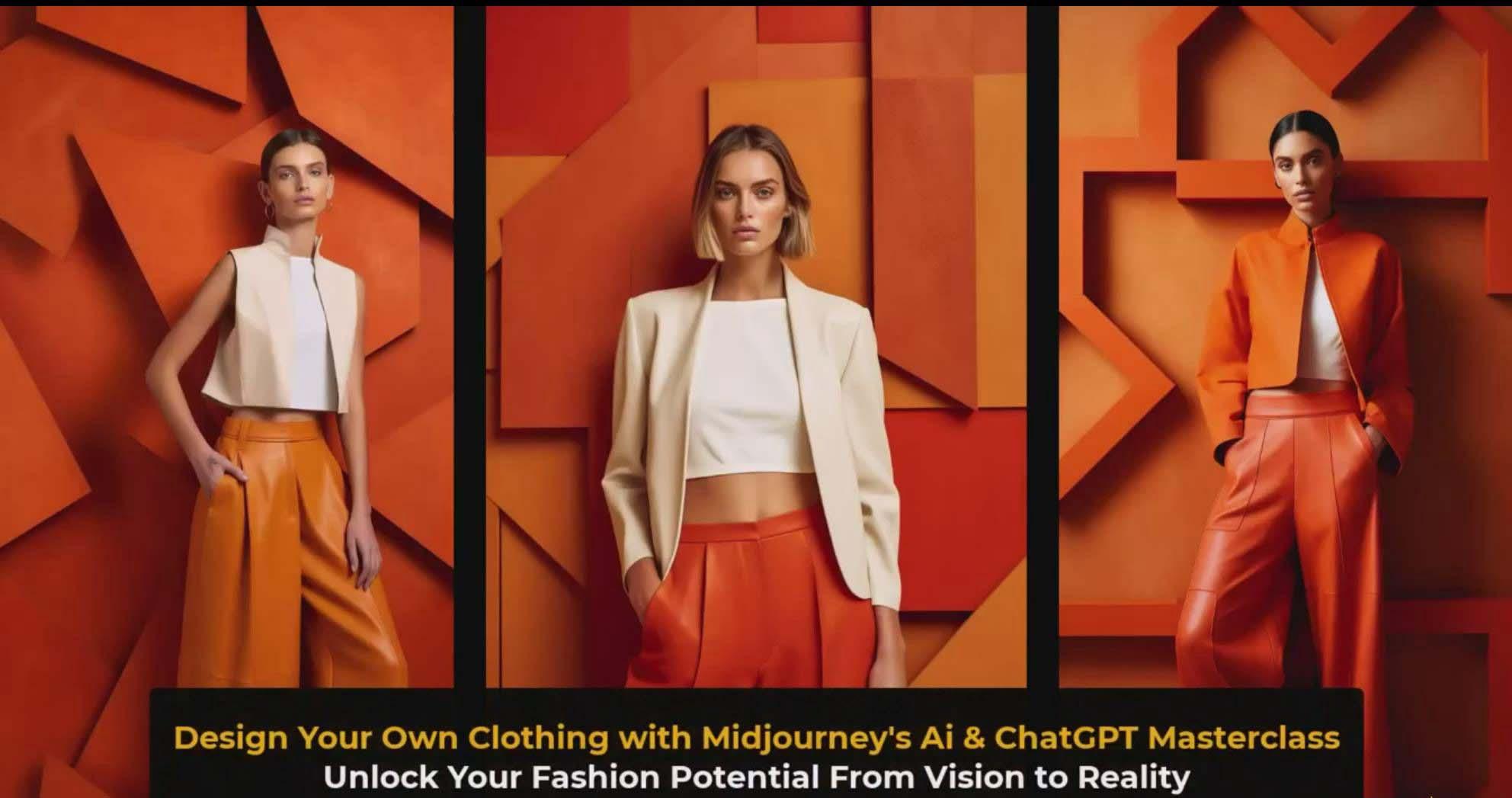 图片[3]-利用 Midjourneys Ai 人工智能设计自己的服装AI大师班-10节课-中英字幕-精品虚拟资源库
