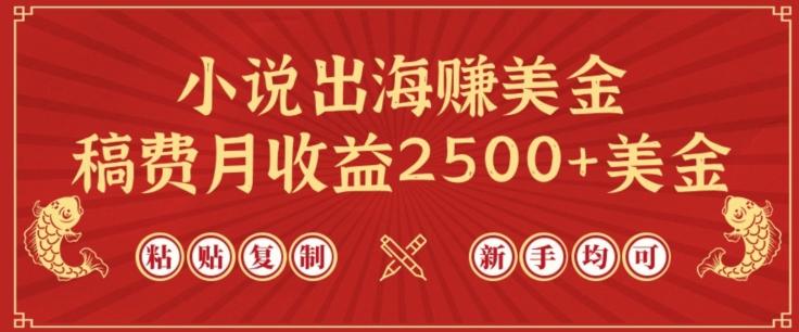 小说出海赚美金，稿费月收益2500+美金，仅需chatgpt粘贴复制，新手也能玩转【揭秘】-精品虚拟资源库