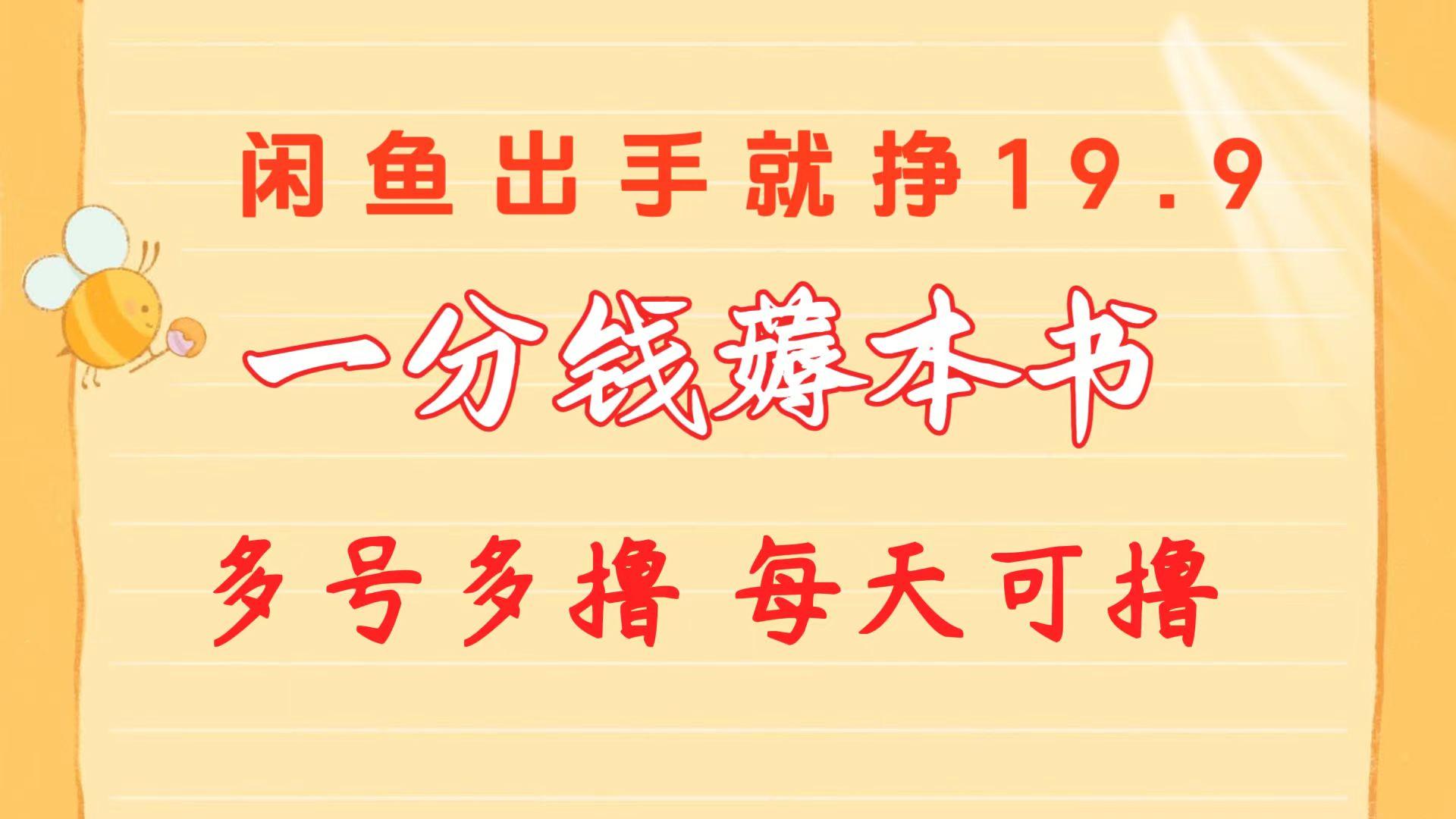 一分钱薅本书 闲鱼出售9.9-19.9不等 多号多撸  新手小白轻松上手-精品虚拟资源库