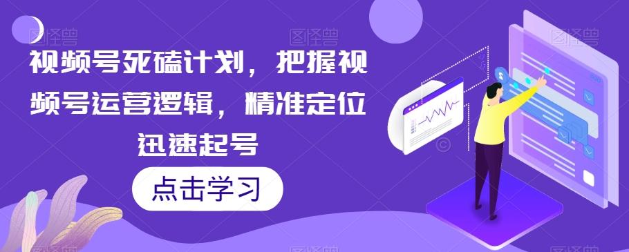 视频号死磕计划，把握视频号运营逻辑，精准定位迅速起号-精品虚拟资源库