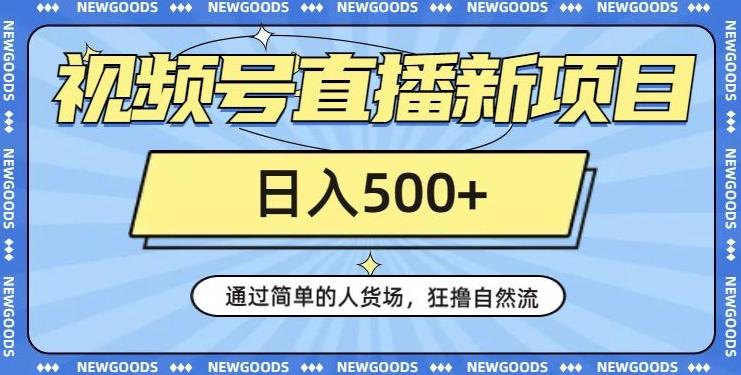 视频号直播新项目，通过简单的人货场，狂撸自然流，日入500+【260G资料】-精品虚拟资源库