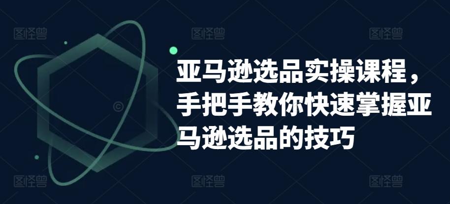 亚马逊选品实操课程，手把手教你快速掌握亚马逊选品的技巧-精品虚拟资源库