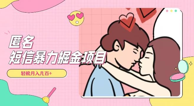 全网首发，揭秘超冷门匿名短信项目，通过信息差日入几百+【揭秘】-精品虚拟资源库